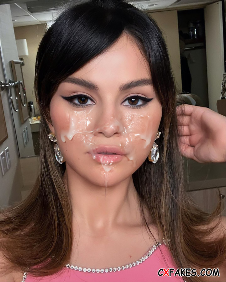 Selena Gomez Facial Porn