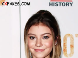 Genevieve Hannelius Fondling Her Boobs