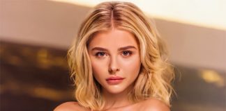 Chloe Moretz Posing Topless (1)