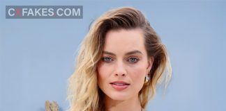 Margot Robbie Posing Topless