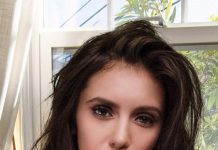 Nina Dobrev Posing Topless