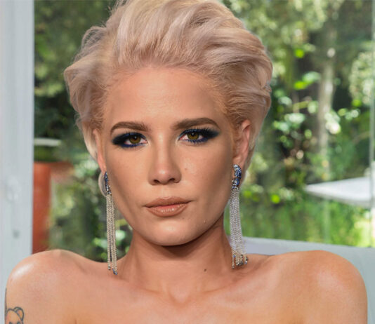 Halsey Posing Topless