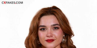 Florence Pugh Posing Topless