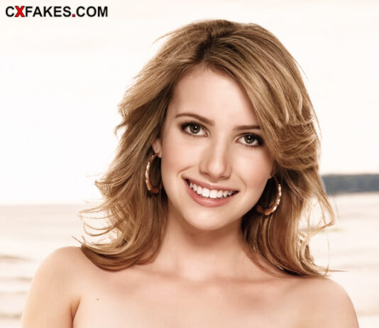 Emma Roberts Posing Topless