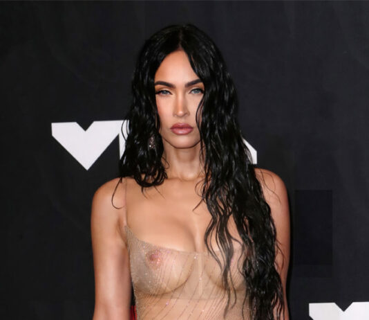 Megan Fox Nipples In A See Thru Dress