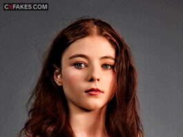 Thomasin McKenzie Posing Topless
