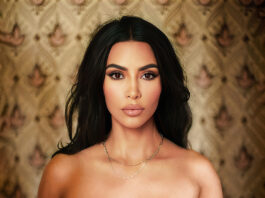 Kim Kardashian Posing Topless