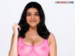 Iman Vellani See Through Swimsuit